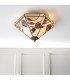 2 Light Medium Ceiling Flush Light Tiffany Style Glass, E27 - 2