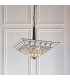 2 Light Large Inverted Ceiling Pendant Dark Bronze, Tiffany glass, E27 - 4