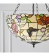 3 Light Large Ceiling Pendant Bronze, Tiffany Style Glass, E27 - 4