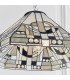 3 Light Large Ceiling Pendant Tiffany glass, chrome effect plate, E27 - 4