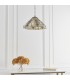 1 Light Medium Ceiling Pendant Tiffany glass, chrome effect plate, E27 - 3