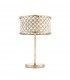 2 Light Table Lamp Antique Brass, Crystal (K9) Drops, E14 - 3