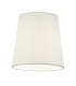 1 Light Shade Vintage White Silk, Gloss White Paint, E14 - 2
