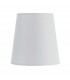 1 Light Shade Vintage White Silk, Gloss White Paint, E14 - 3