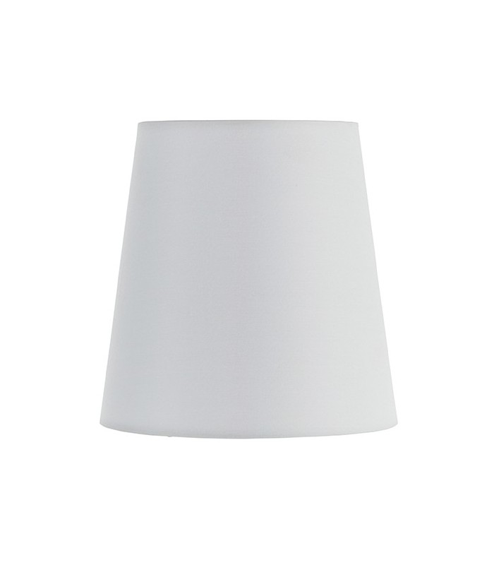 1 Light Shade Vintage White Silk, Gloss White Paint, E14 - 3