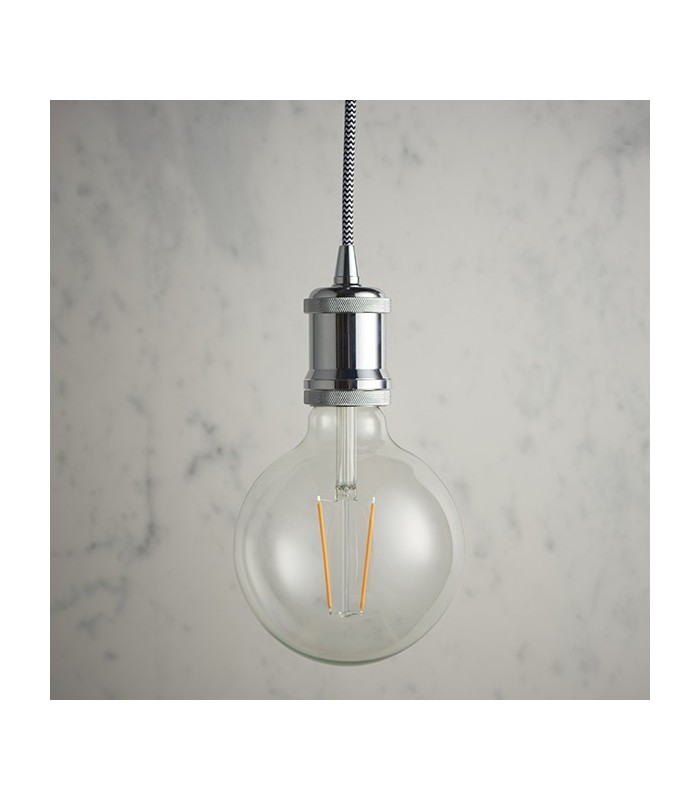 1 Light Pendant Chrome Plate, E27 - 2