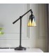 1 Light Task Table Lamp Satin Black With Glass Inserts, Tiffany Style, E14 - 2