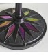1 Light Task Table Lamp Satin Black With Glass Inserts, Tiffany Style, E14 - 4