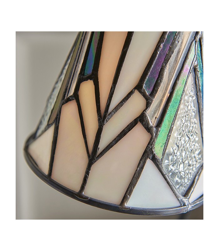 1 Light Table Lamp Dark Bronze Paint, Tiffany, E14 - 4