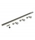3 Light Track Light Kit Satin Chrome Plate, Satin Chrome Abs Plastic, GU10 - 2