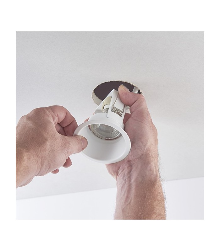 1 Light Recessed Light Gloss White, GU10 - 4