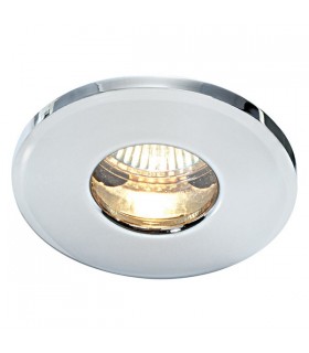 Fire Rated 1 Light Bathroom Recessed Light Chrome Plate, Glass IP65, GU10 - 2