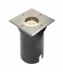 1 Light Outdoor Recessed Light Marine Grade Brushed Stainless Steel, Glass IP65, GU10 - 2