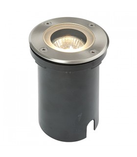 1 Light Outdoor Recessed Light Marine Grade Brushed Stainless Steel, Glass IP65, GU10 - 2
