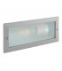 1 Light Outdoor Recessed Light Textured Grey, Frosted Glass IP44, E27 - 2