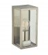 1 Light Outdoor Wall Light Brushed Stainless Steel, Glass IP44, E27 - 2