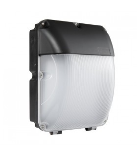 Integrated LED 1 Light Outdoor Wall Light Matt Black, Opal IP44 - 2