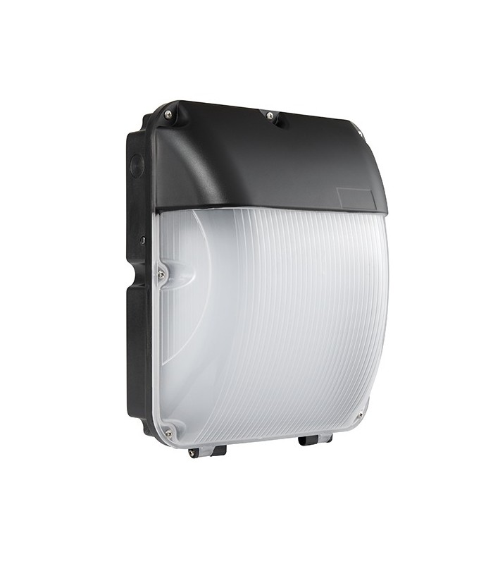 Integrated LED 1 Light Outdoor Wall Light Matt Black, Opal IP44 - 2