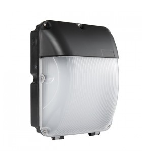 Integrated LED 1 Light Outdoor Wall Light Matt Black, Opal IP44 - 2