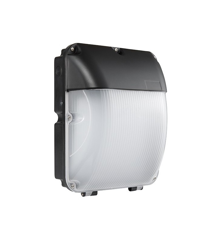Integrated LED 1 Light Outdoor Wall Light Matt Black, Opal IP44 - 2