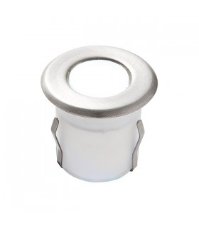 Integrated LED 1 Light Outdoor Recessed Light Marine Grade Brushed Stainless Steel, Frosted IP67 - 2