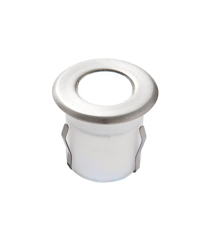 Integrated LED 1 Light Outdoor Recessed Light Marine Grade Brushed Stainless Steel, Frosted IP67 - 2