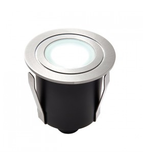 Integrated LED 1 Light Outdoor Recessed Light Marine Grade Brushed Stainless Steel, Frosted IP67 - 2