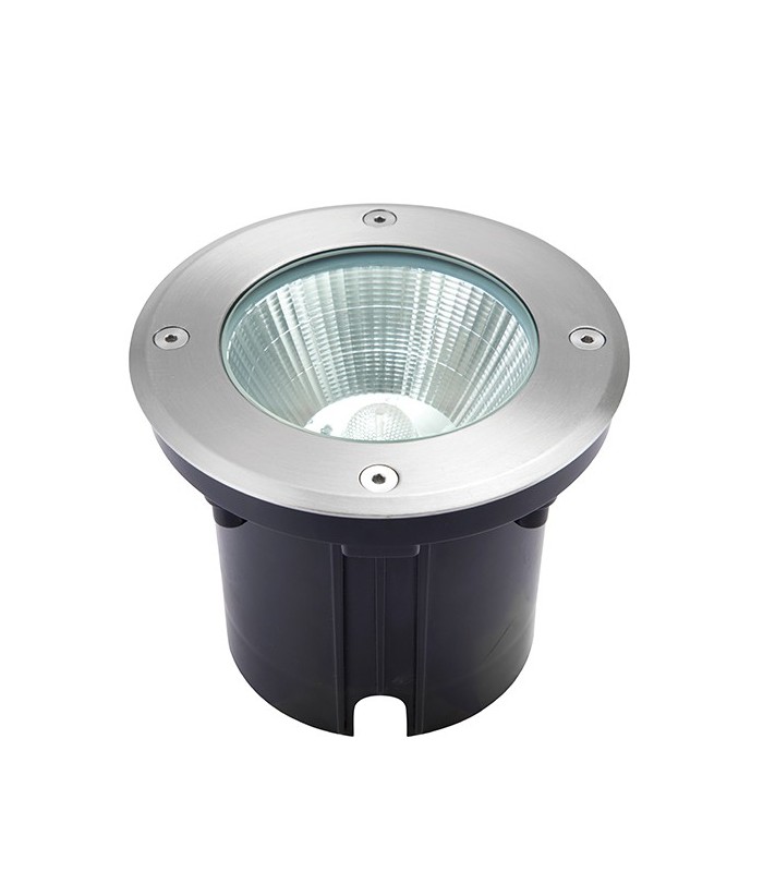 Integrated LED 1 Light Outdoor Recessed Light Brushed Stainless Steel, Glass IP67 - 3
