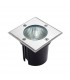 Integrated LED 1 Light Outdoor Recessed Light Brushed Stainless Steel, Glass IP67 - 3