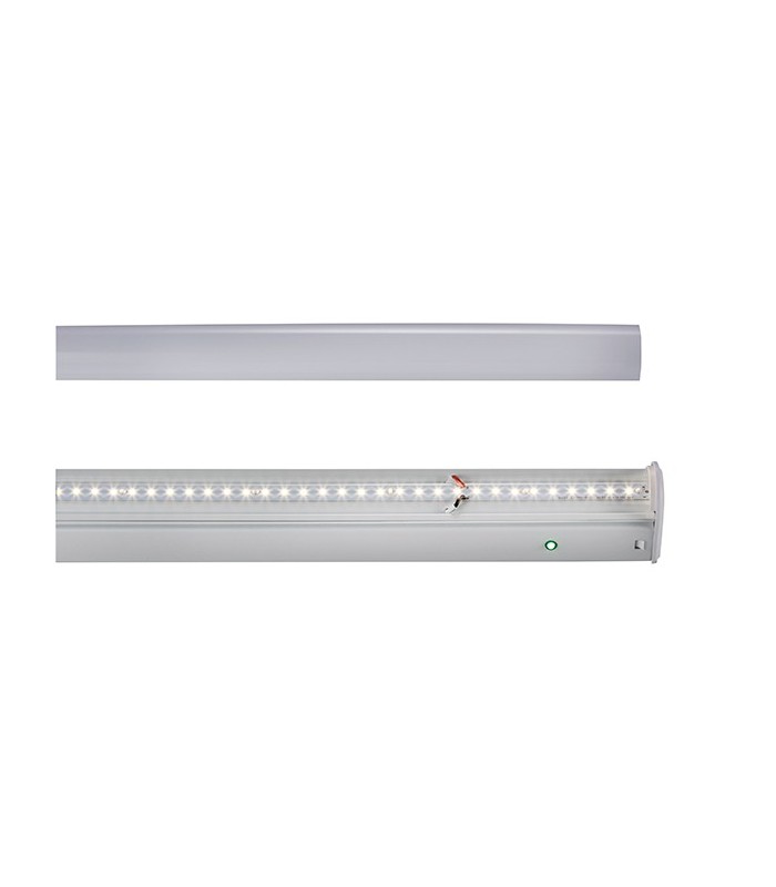 Integrated LED 4ft Emergency Linear Batten Opal, Gloss White - 3