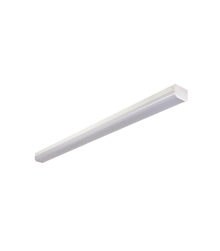 Integrated LED 5ft Emergency Twin Linear Batten Opal, Gloss White - 2