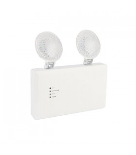 LED 2 Light Wall Light Gloss White, Frosted - 2