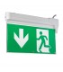 Integrated LED 1 Emergency Light Green Acrylic - 2