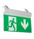 Integrated LED 1 Emergency Light Green Acrylic - 3