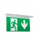 Integrated LED 1 Emergency Light Green Acrylic - 4