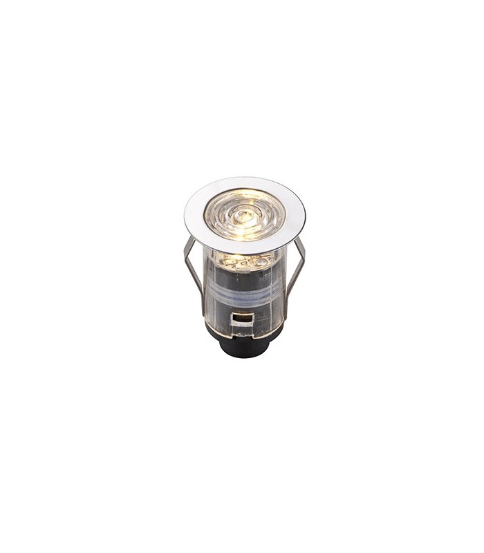 Integrated LED 10 Light Outdoor Recessed Light Kit Polished Stainless Steel, Clear IP67 - 3