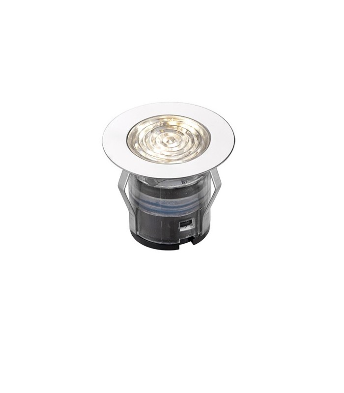 Integrated LED 10 Light Outdoor Recessed Light Kit Polished Stainless Steel, Clear IP67 - 4