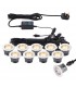 Integrated LED 10 Light Outdoor Recessed Light Kit Polished Stainless Steel, Clear IP67 - 2