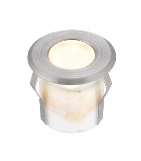 Integrated LED 1 Light Outdoor Recessed Light Marine Grade Brushed Stainless Steel, Frosted IP67 - 2