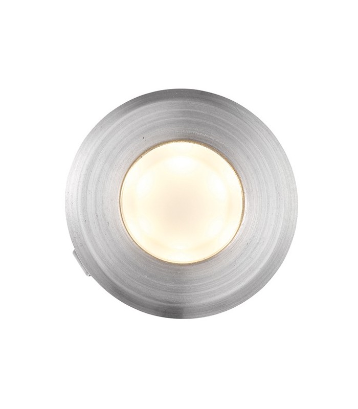 Integrated LED 1 Light Outdoor Recessed Light Marine Grade Brushed Stainless Steel, Frosted IP67 - 3
