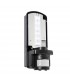 Integrated LED PIR 1 Light Outdoor Wall Light Frosted, Black IP44 - 2