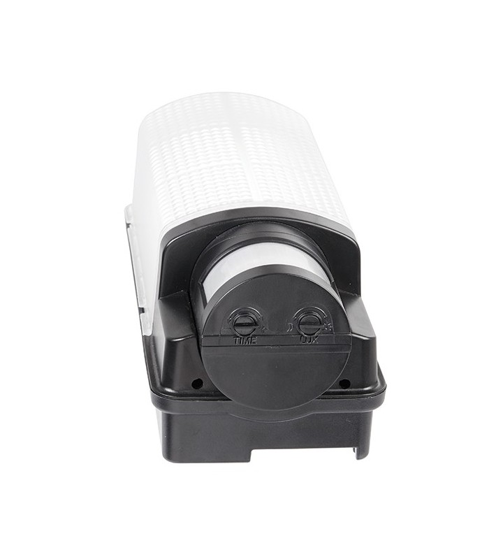 Integrated LED PIR 1 Light Outdoor Wall Light Frosted, Black IP44 - 3