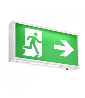 Integrated LED Wall Light Gloss White, Green - 2