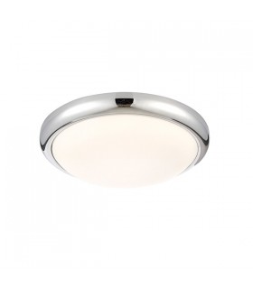 Integrated LED Flush Light Chrome Plate, Opal Polypropylene - 2
