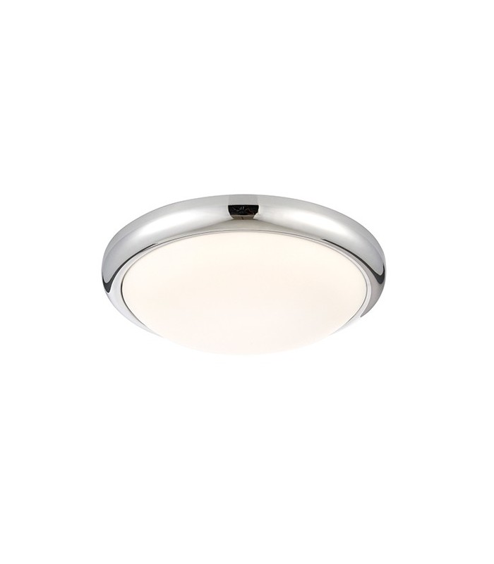 Integrated LED Flush Light Chrome Plate, Opal Polypropylene - 2