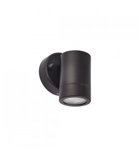 1 Light Outdoor Wall Light Matt Black, Glass IP44, GU10 - 2