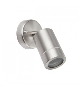 Outdoor Spotlight Brushed Stainless Steel, Glass IP44, GU10 - 2