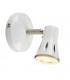 1 Light Spotlight Gloss White, Satin Chrome Plate, GU10 - 3