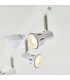 4 Light Spotlight Bar Gloss White, Satin Chrome Plate, GU10 - 2