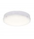 Integrated LED Outdoor Flush Light Gloss White, Opal IP65 - 3